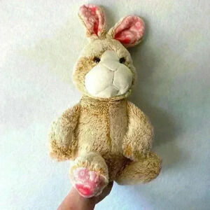 Animal Adventure Pink Flower Ears Feet‎ Bunny Plush Stuffed Animal 2016 Easter